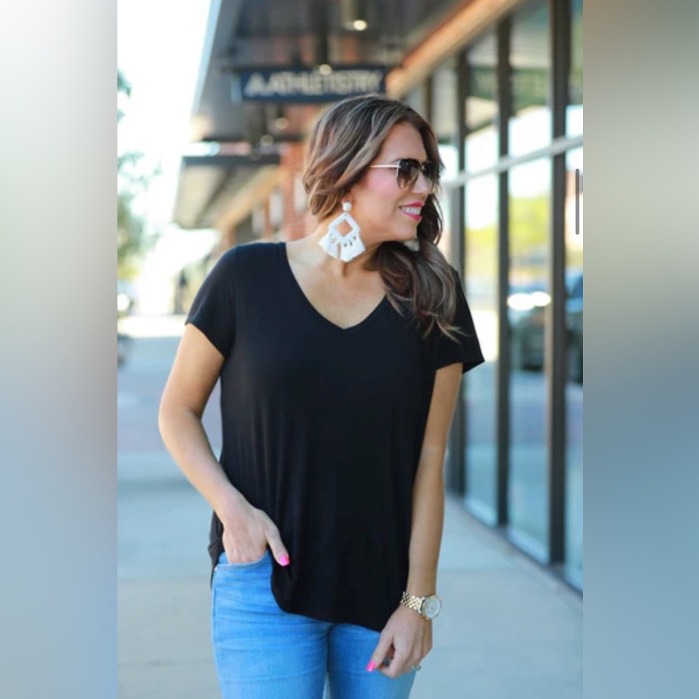 Jess Lea Casual Black Tee